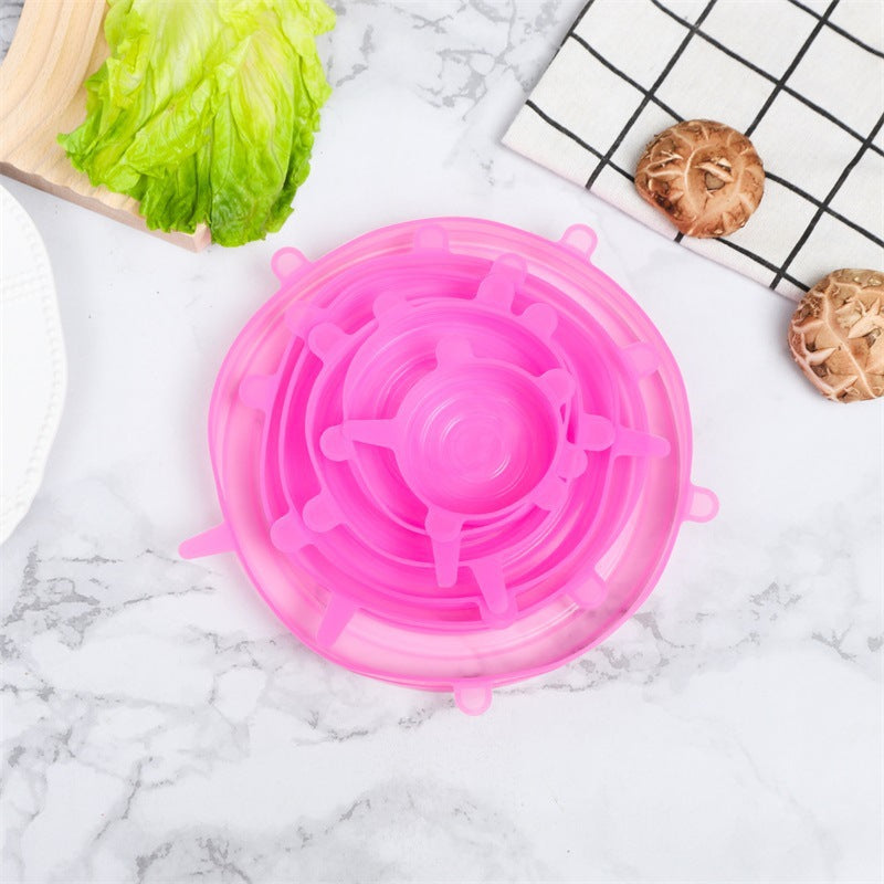 Silicone Food Storage Cover Set 6-Piece