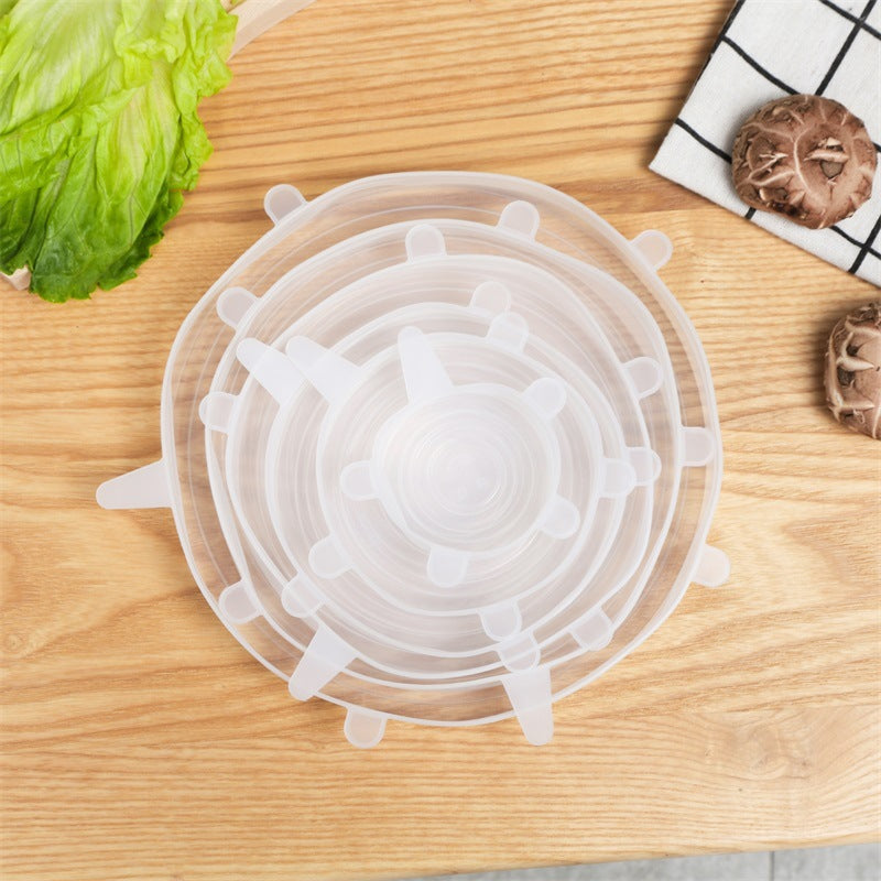 Silicone Food Storage Cover Set 6-Piece