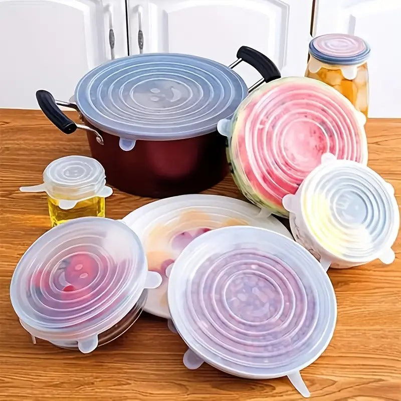 Silicone Food Storage Cover Set 6-Piece