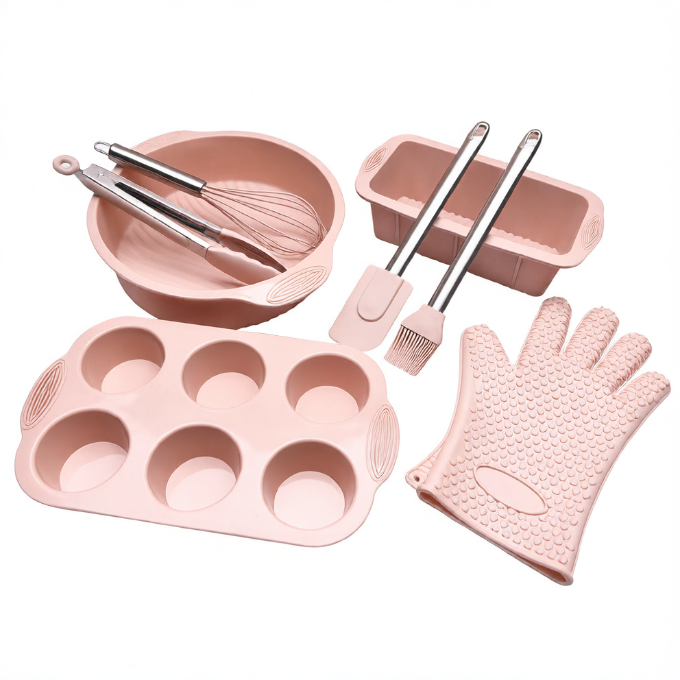 40-Piece Silicone Cake Mold Baking Tool Set
