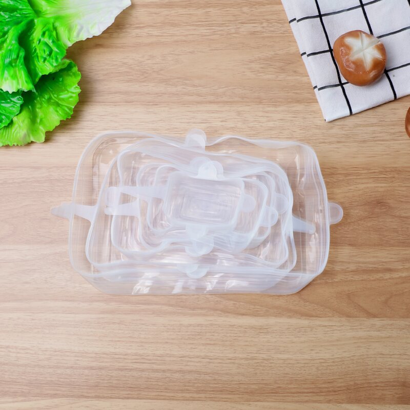 Silicone Food Storage Cover Set 6-Piece
