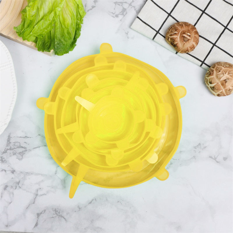 Silicone Food Storage Cover Set 6-Piece