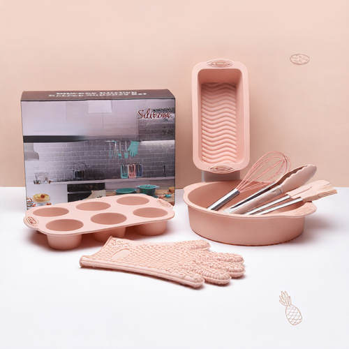 40-Piece Silicone Cake Mold Baking Tool Set