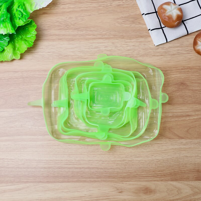 Silicone Food Storage Cover Set 6-Piece