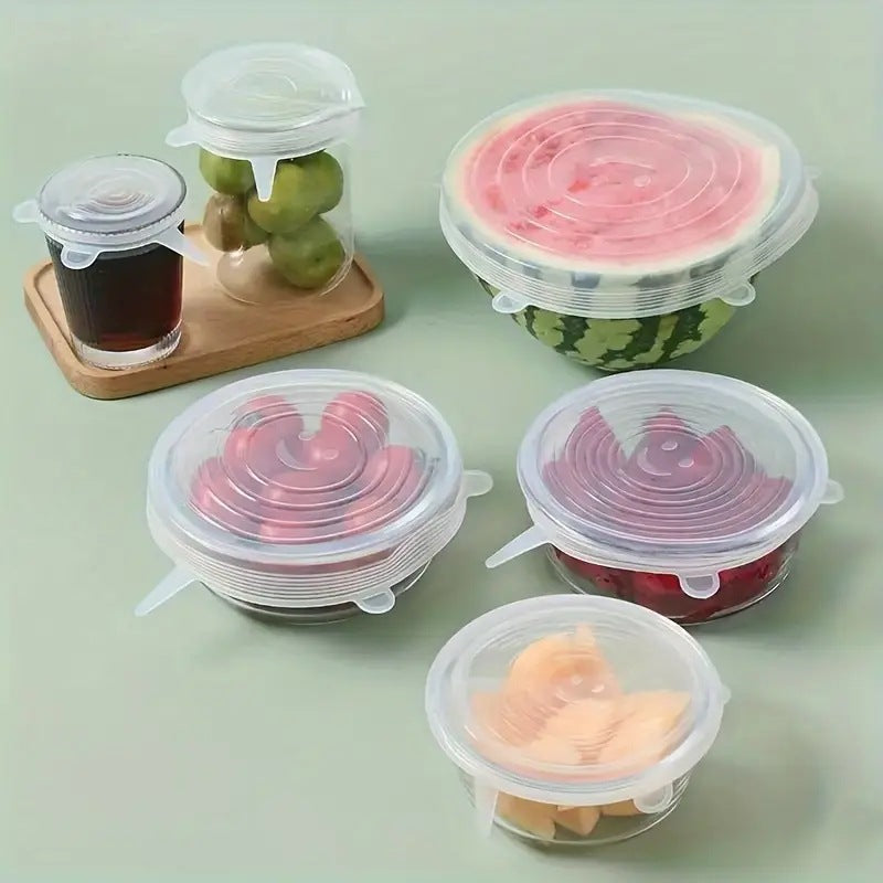 Silicone Food Storage Cover Set 6-Piece